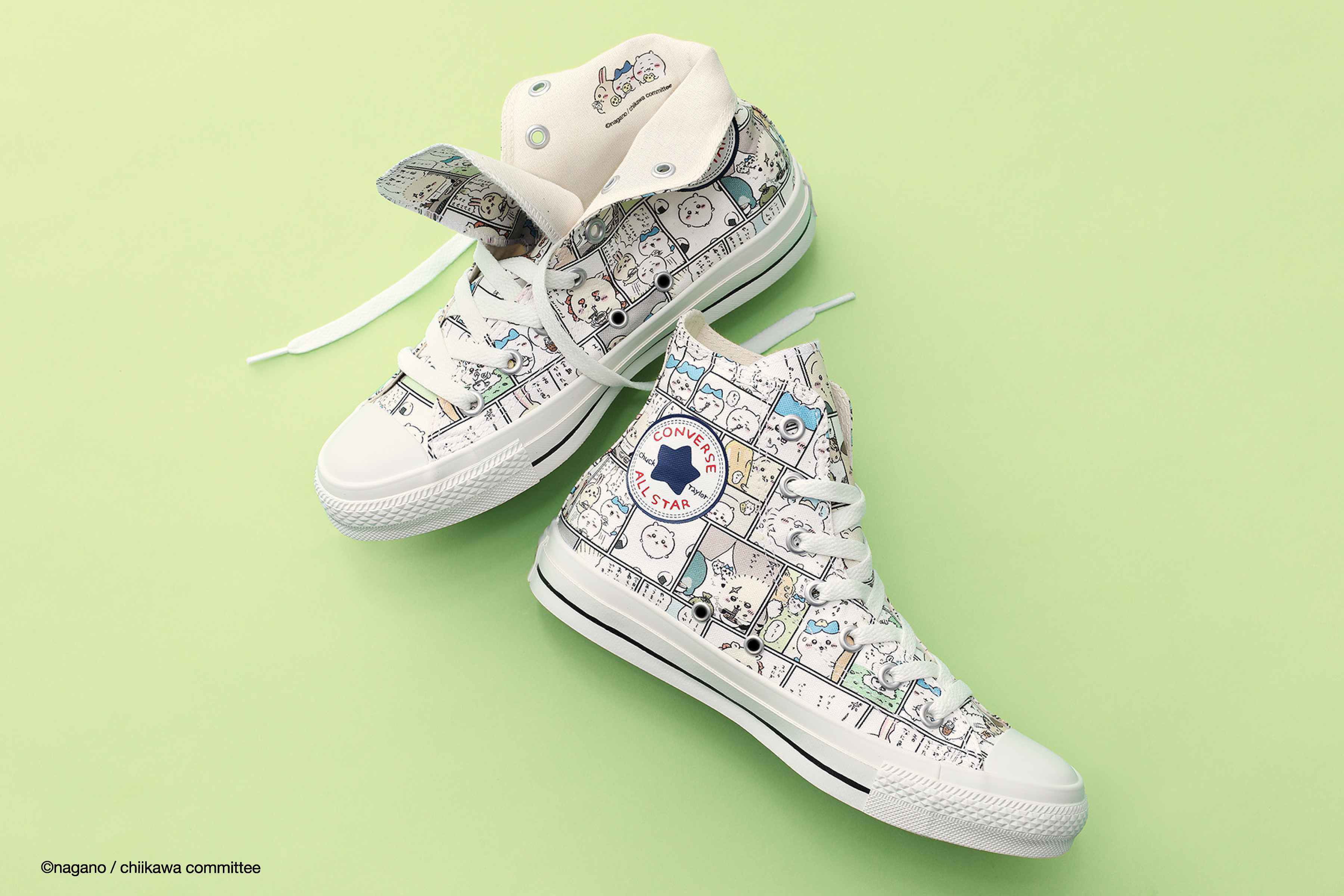 CONVERSE×ちいかわ コンバース　マルチ　24cm 24cm】 CONVERSE×ちいかわ ALL STAR CM HI マルチ - メルカリ
