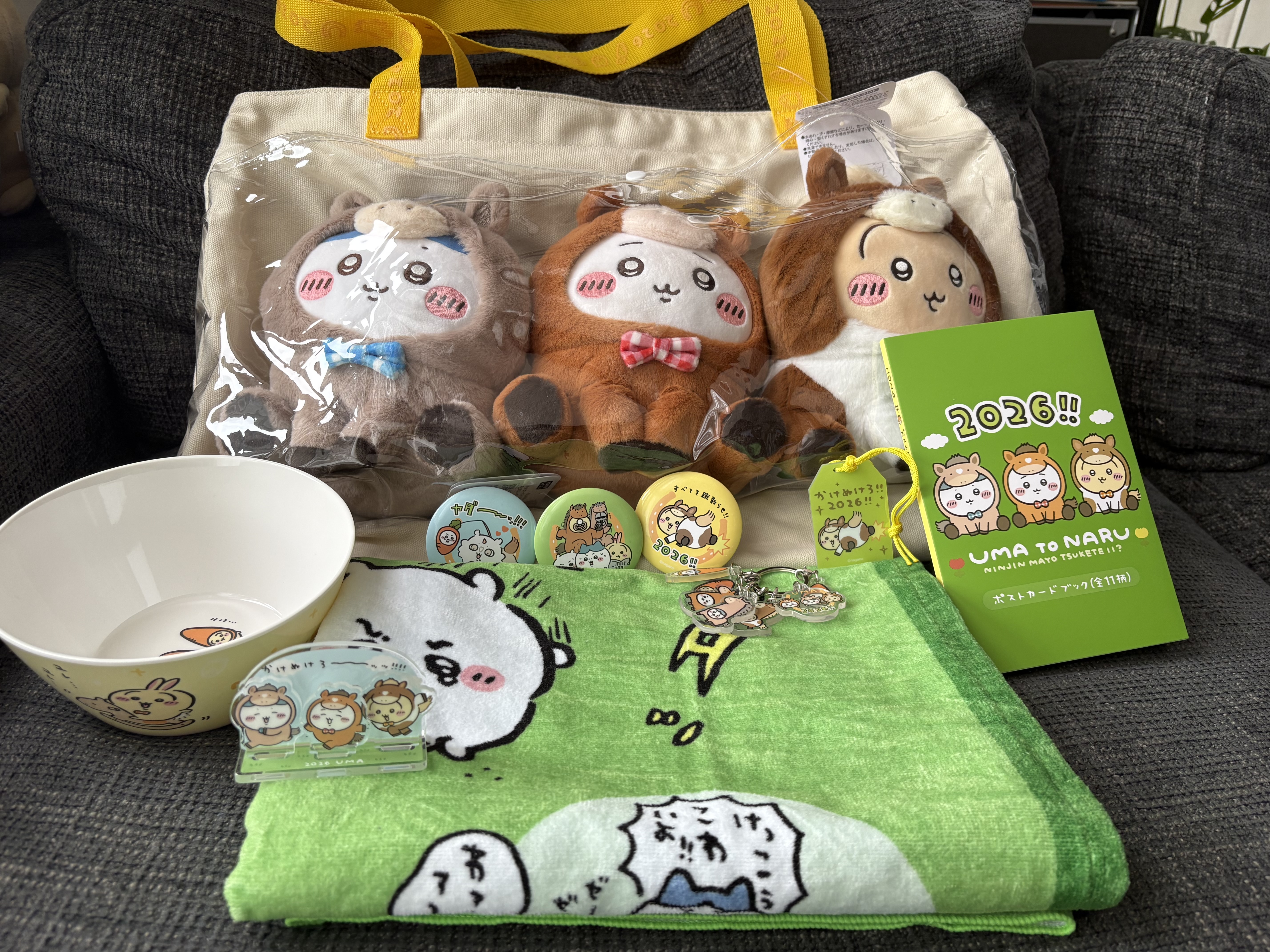 ちいかわ福袋2026開封レビューで中身ネタバレ！推し活バッグの完成度が