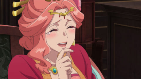 笑う玉葉妃