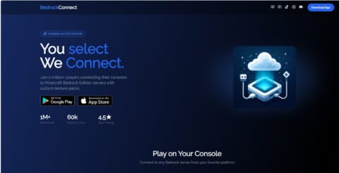 BedrockConnectのサイト画像